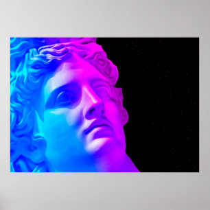 Poster Deuses neon antigos #1: Apollo Belvedere