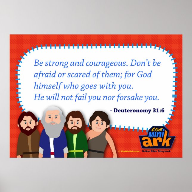 Póster Deuteronomia 31:6 (Frente)