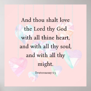 Poster Deuteronomia 6:5