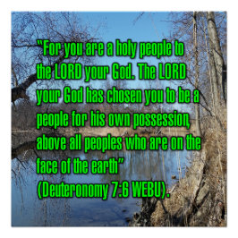 Póster Deuteronômio 7:6 WEBU