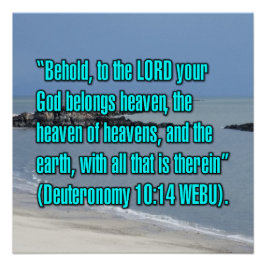 Póster Deuteronomy 10:14 WEBU