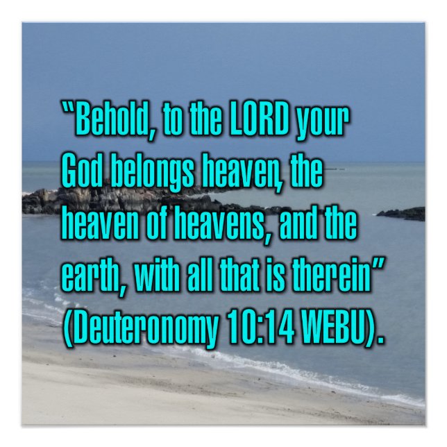 Póster Deuteronomy 10:14 WEBU (Frente)