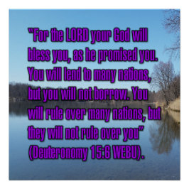 Póster Deuteronomy 15:6 WEBU