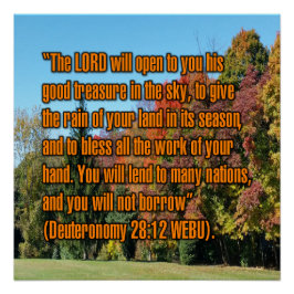Póster Deuteronomy 28:12 WEBU
