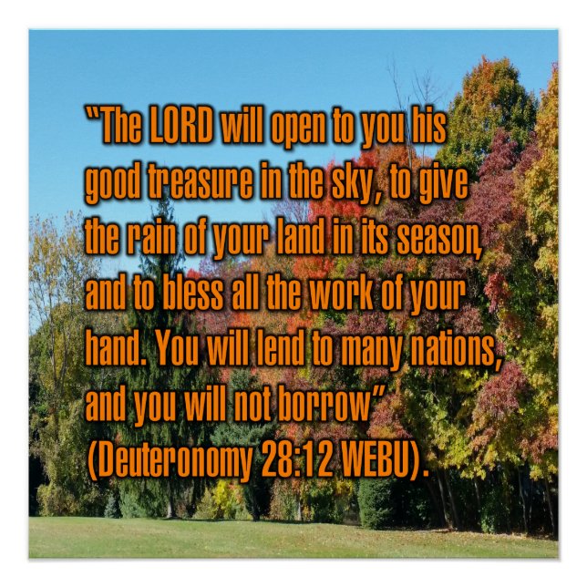 Póster Deuteronomy 28:12 WEBU (Frente)