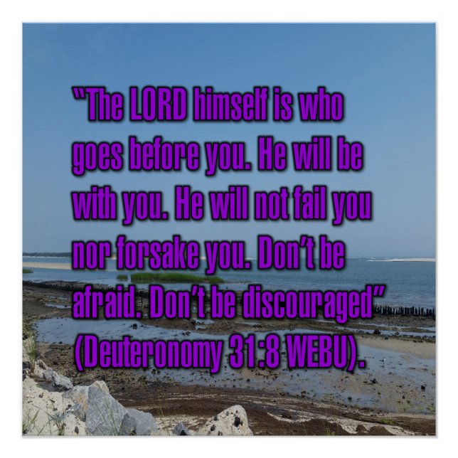 Póster Deuteronomy 31:8 WEBU (Frente)