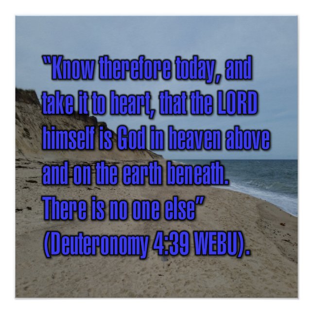 Póster Deuteronomy 4:39 WEBU (Frente)