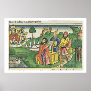 Poster Deuteronomy: Frontispiece em que o deus faz o L