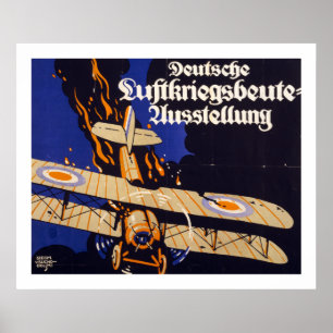 Póster Deutsche Luftskreigsbeute (branco)