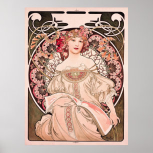 Poster Devaneio by Alphonse Mucha 
