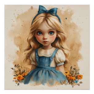 Póster Devaneio Extravagante de Alice: Fantasia do País d