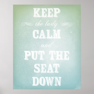 Póster Deve Ter Sinal De Banheiro - Arte Original