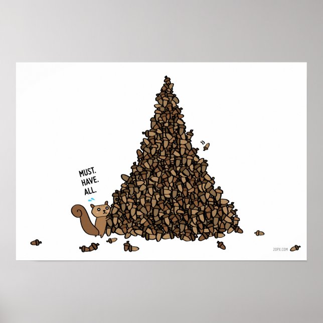 Póster Deve Ter Tudo - Esquilo (Frente)