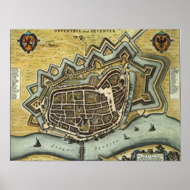 Poster Deventer - 1652 (Frente)