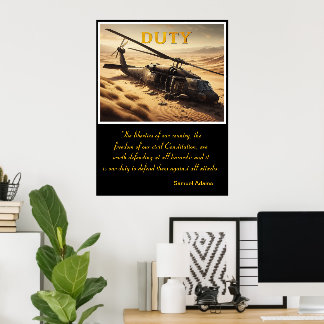 Poster Dever: Pássaro caído na areia