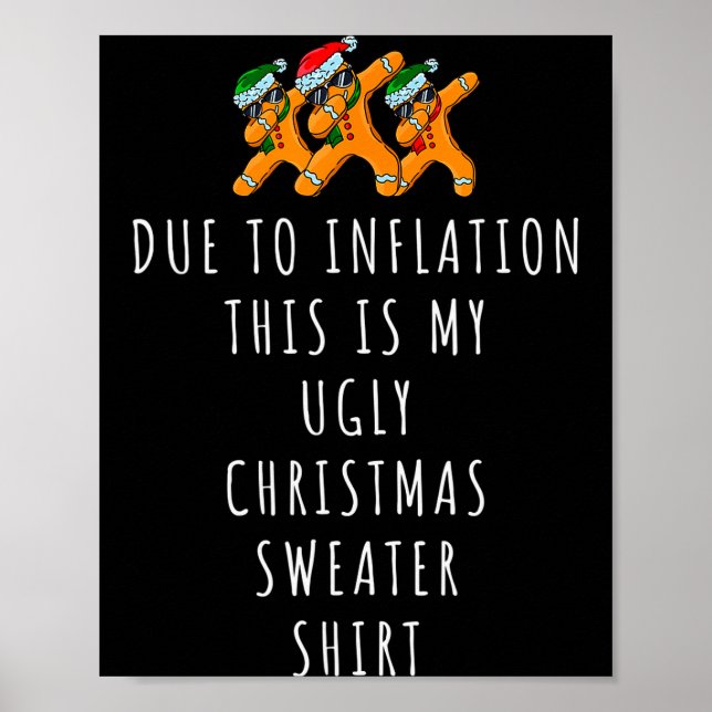 Poster Devido à Inflação, Este é o F das Blusas de Natal  (Frente)