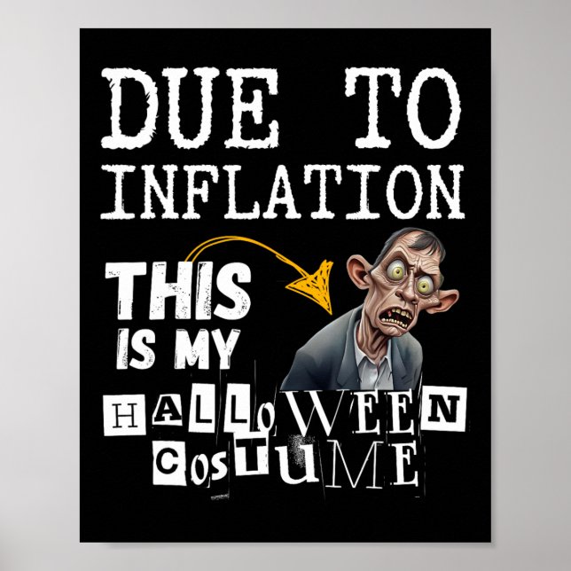 Poster Devido À Inflação, Este É O Meu Zombie De Hallowee (Frente)