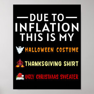 Poster Devido à Inflação Este é um Fantasia de Halloween