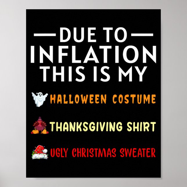 Poster Devido à Inflação Este é um Fantasia de Halloween  (Frente)