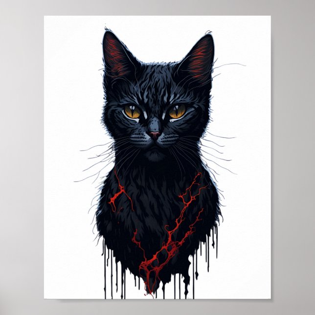 Poster Devil Cat Witchy (Frente)