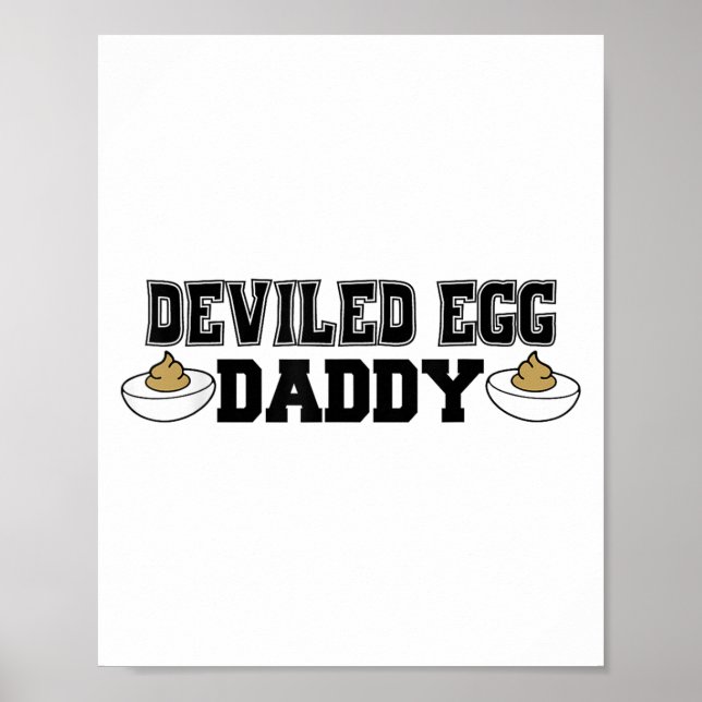 Poster Deviled Egg Daddy - Funny Thanksgiving Deviled Egg (Frente)