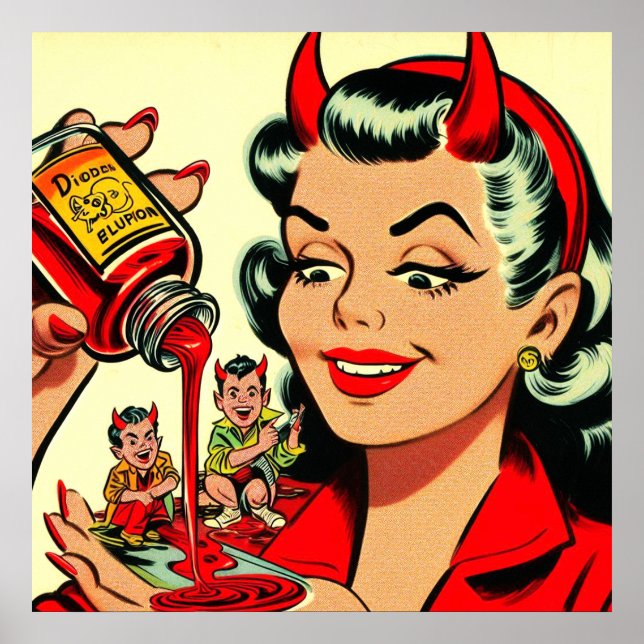 Poster Devilish Pin-up (Frente)