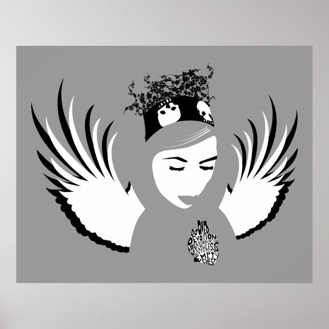 Póster devoção condenada: anjo perdido (Frente)