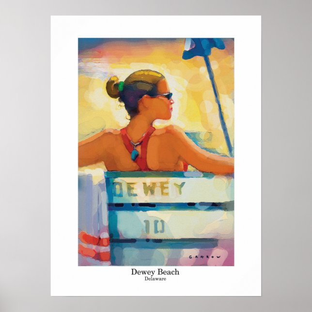Póster Dewey Beach Delaware (Frente)