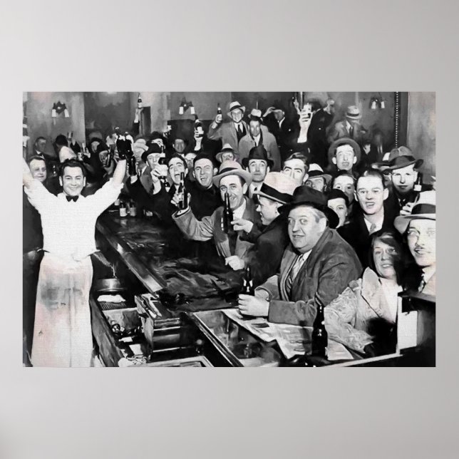 PÓSTER DEZ 5, 1933, A PROIBIÇÃO TERMINA PARCIALMENTE (Frente)