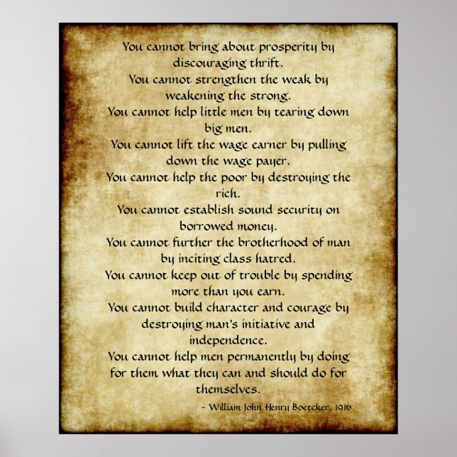 Póster Dez Cannots (Frente)