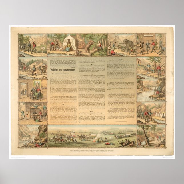 Póster Dez Mandamentos do Miner (1081A) (Frente)