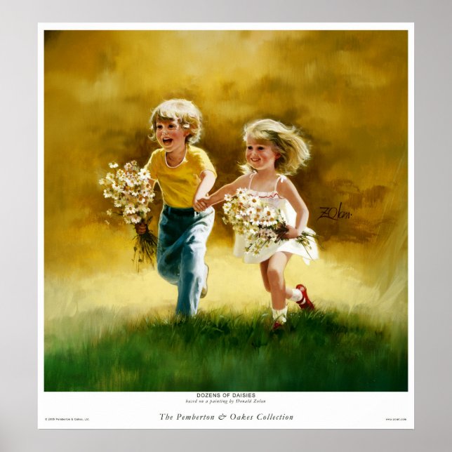 Póster Dezenas de margaridas (Frente)