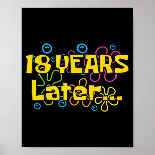 Poster Dezoito 18 Anos Depois Festa de Aniversário Meme D