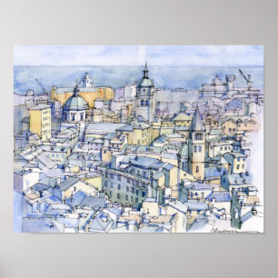 Poster Di Genebra de Panoramica