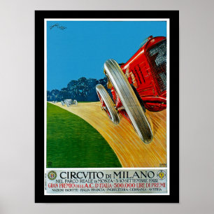 Póster Di Milão de Circuito