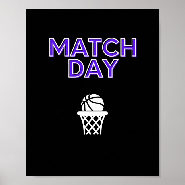 Poster Dia 1 do jogo de basquete (Frente)