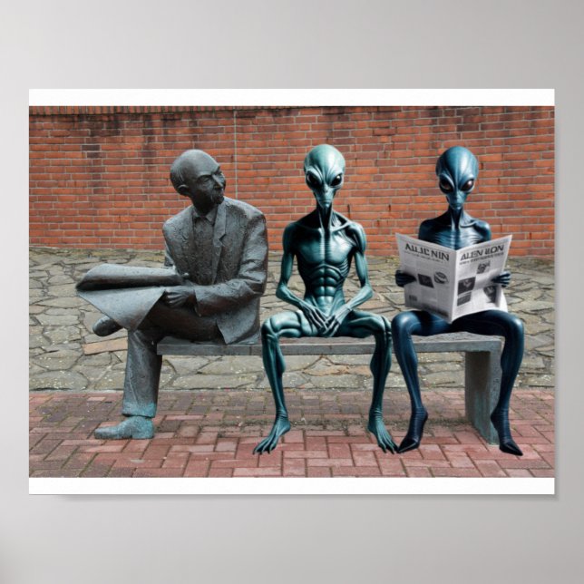 Poster Dia 3 da Visita dos Alienígenas. (Frente)