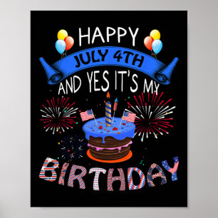 Poster Dia 4 de julho e Sim, é o Dia da Independência de