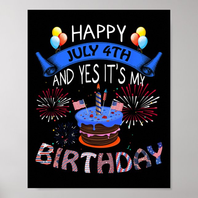 Poster Dia 4 de julho e Sim, é o Dia da Independência de  (Frente)
