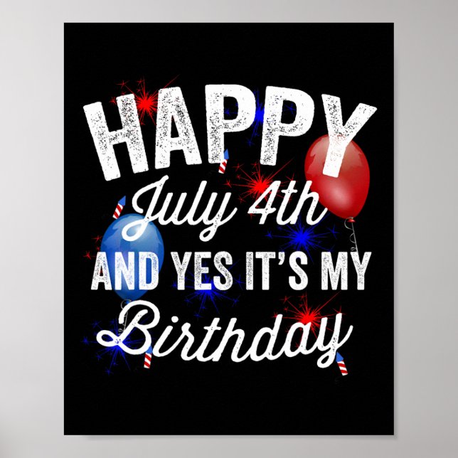 Poster Dia 4 de julho e Sim, é o Dia da Independência de  (Frente)