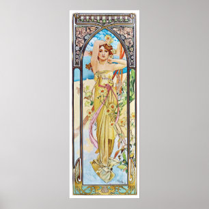 Póster Dia, Alphonse Mucha