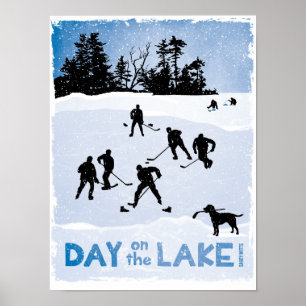 Póster Dia Azul no Hóquei do Lago Pond
