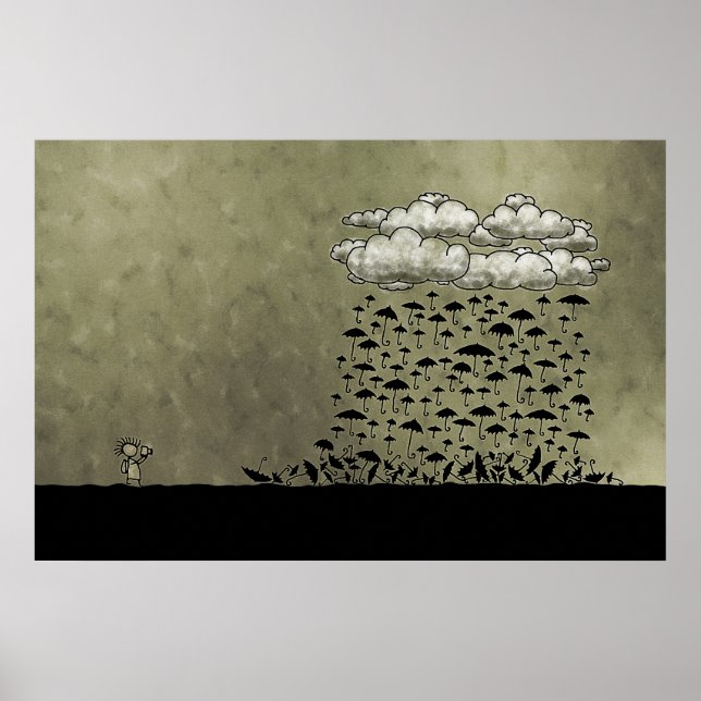 Póster dia chuvoso (Frente)