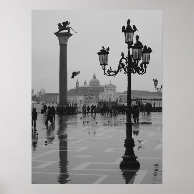 Poster Dia chuvoso em Veneza (Frente)