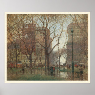 Poster Dia Chuvoso, Madison Square, Nova York, Paul Corno