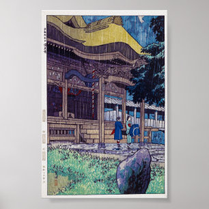 Póster Dia chuvoso oriental legal de Shiro Kasamatsu do