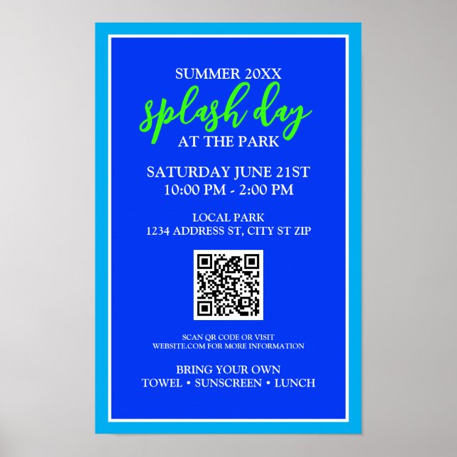 Poster Dia da Abertura de Verão no Parque | Evento Extern (Frente)