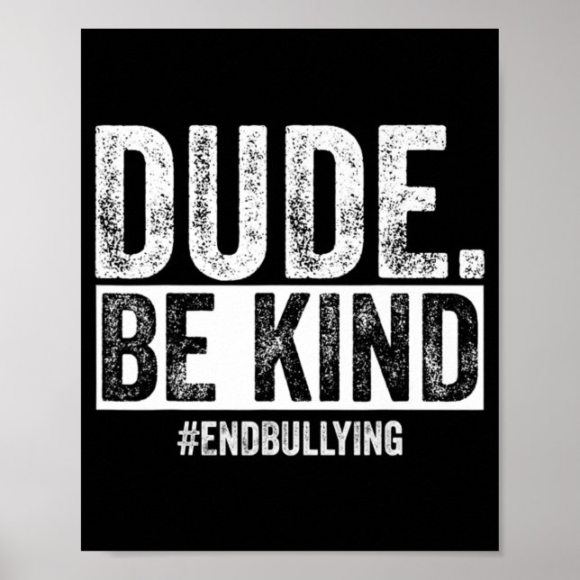 Poster Dia da Bondade Dia da Unidade Laranja Sem bullying (Frente)