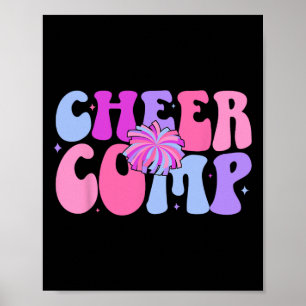 Poster Dia da Competição de Cheerleading Groovy Cheer Com