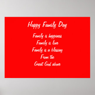 Póster Dia da Família
